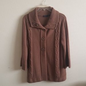 3 Button Front Coat